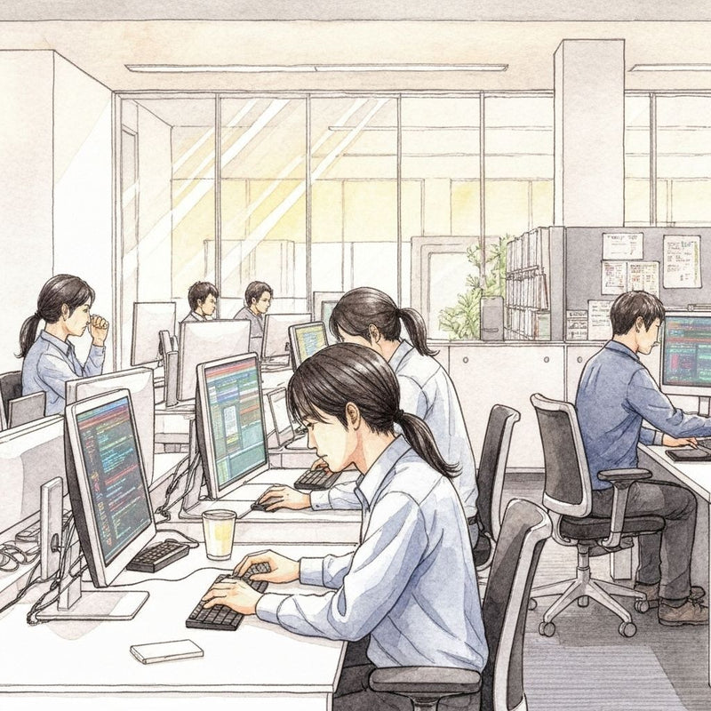 システム開発事業のイラスト